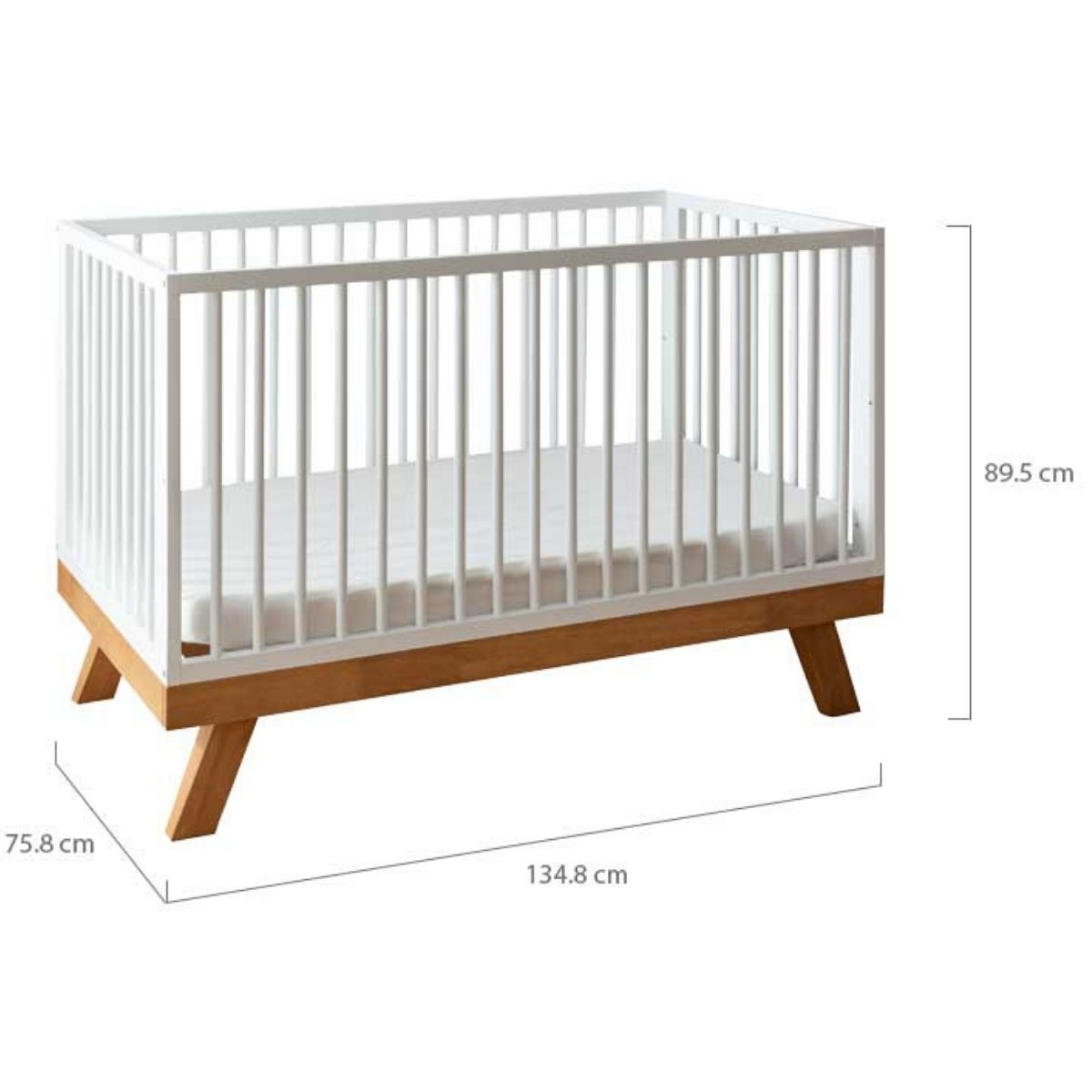 Scotty 4 in 1 Convertible Baby Cot Bed - Cosy Abode