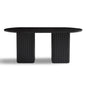 Tate 6 Seater Black Column Dining Table - Cosy Abode