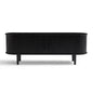 Tate Black Column TV Stand 160cm - Cosy Abode