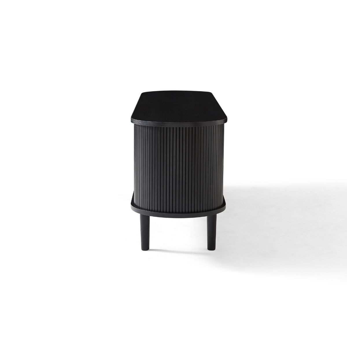 Tate Black Column TV Stand 160cm - Cosy Abode