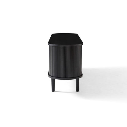 Tate Black Column TV Stand 160cm - Cosy Abode