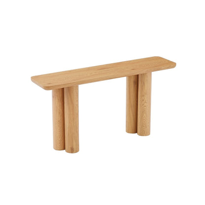 Tanner Natural Wooden Console Table - Cosy Abode