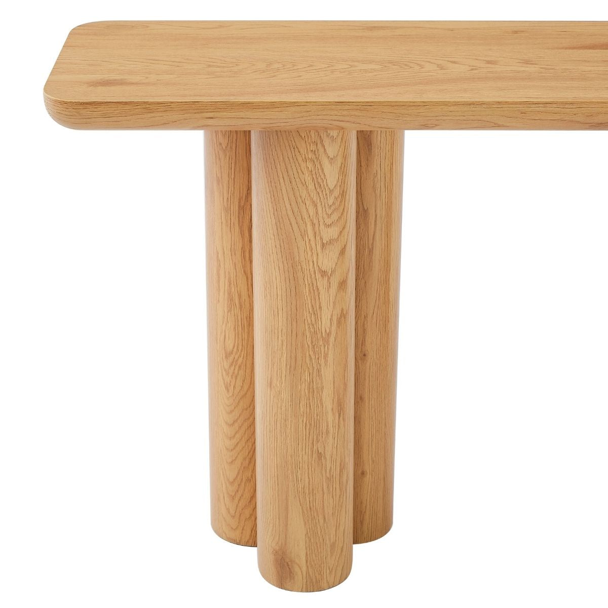 Tanner Natural Wooden Console Table - Cosy Abode