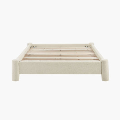 Zara Modern Boucle Fabric Bed Base - Double - Cosy Abode