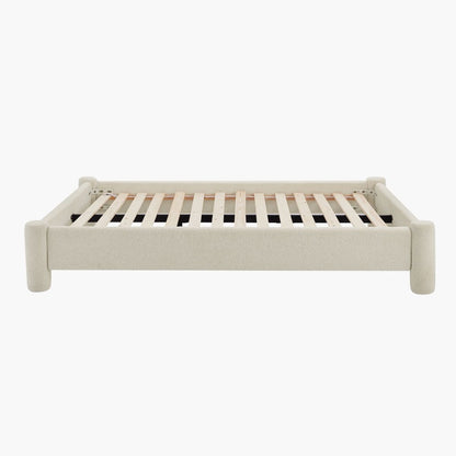 Zara Modern Boucle Fabric Bed Base - Double - Cosy Abode