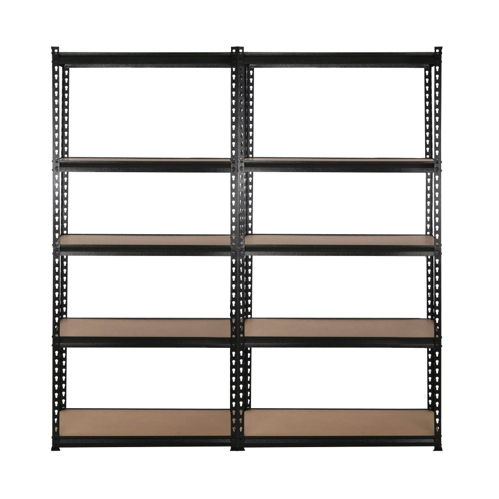 Giantz 4x1.8M Garage Shelving Warehouse Rack Pallet Racking Storage Shelve Black - Cosy Abode