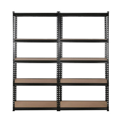 Giantz 4x1.8M Garage Shelving Warehouse Rack Pallet Racking Storage Shelve Black - Cosy Abode