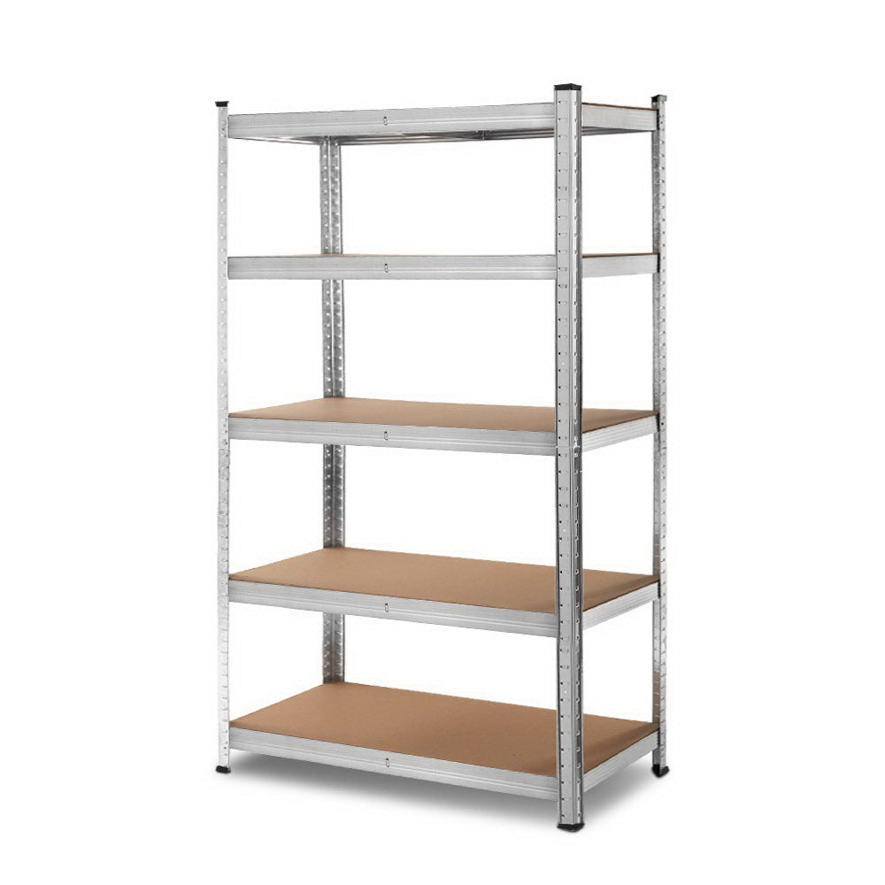 Giantz 1.8M Warehouse Racking Rack Shelving Garage Steel Metal Storage Shelves Silver - Cosy Abode