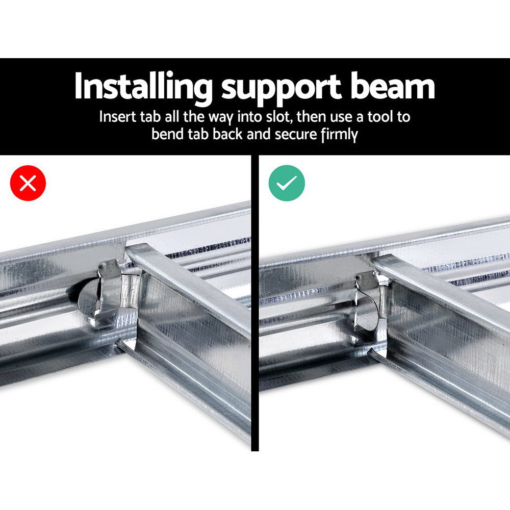 Giantz 5x1.8M Garage Shelving Warehouse Rack Pallet Racking Storage Shelf Silver - Cosy Abode