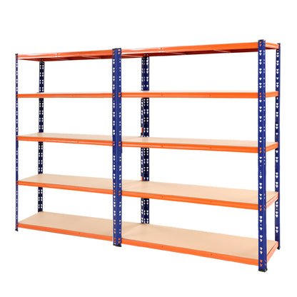 Giantz 2.4Mx1.8M Garage Shelving Warehouse Rack Pallet Racking Storage Blue - Cosy Abode