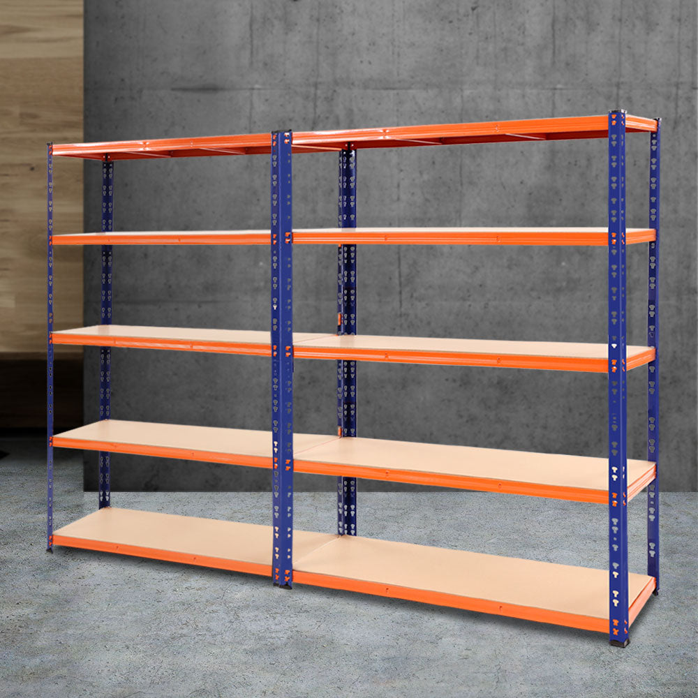 Giantz 2.4Mx1.8M Garage Shelving Warehouse Rack Pallet Racking Storage Blue - Cosy Abode