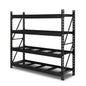 Giantz 2Mx2M Garage Shelving Warehouse Rack Pallet Racking Storage Shelve Black - Cosy Abode