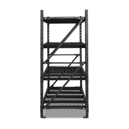Giantz 2Mx2M Garage Shelving Warehouse Rack Pallet Racking Storage Shelve Black - Cosy Abode