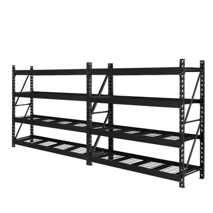 Giantz 4Mx2M Garage Shelving Warehouse Rack Pallet Racking Storage Shelve Black - Cosy Abode