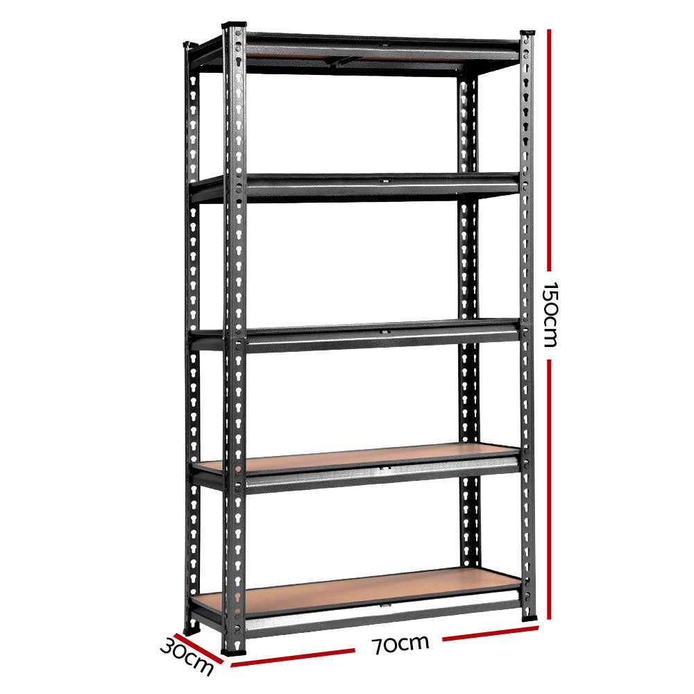 Giantz 3x1.5M Garage Shelving Warehouse Rack Pallet Racking Storage Charcoal - Cosy Abode
