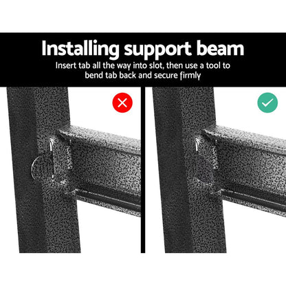 Giantz 4x1.5M Garage Shelving Warehouse Rack Pallet Racking Storage Charcoal - Cosy Abode