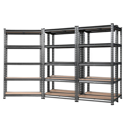 Giantz 5x1.5M Garage Shelving Warehouse Rack Pallet Racking Storage Charcoal - Cosy Abode