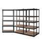 Giantz 5x1.8M Garage Shelving Warehouse Rack Pallet Racking Storage Shelve Black - Cosy Abode