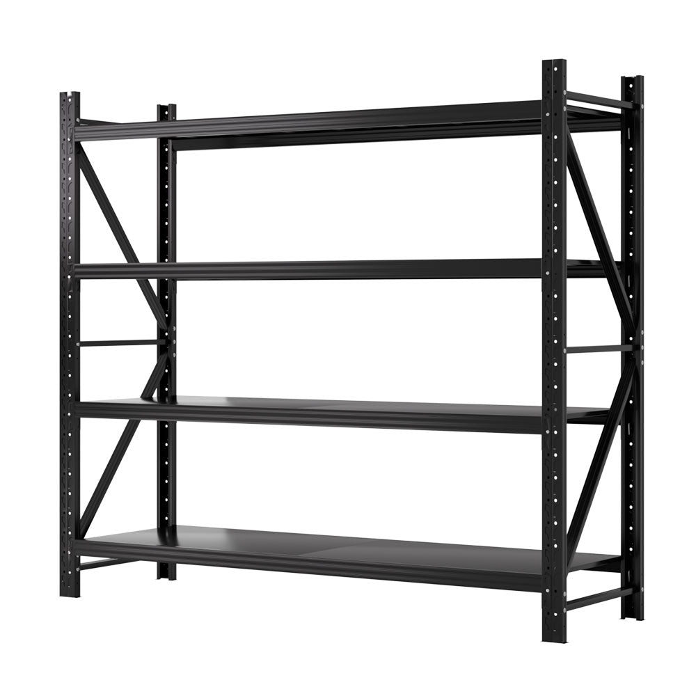Giantz 2Mx1.8M Garage Shelving Warehouse Rack Pallet Racking Storage Shelf Black - Cosy Abode
