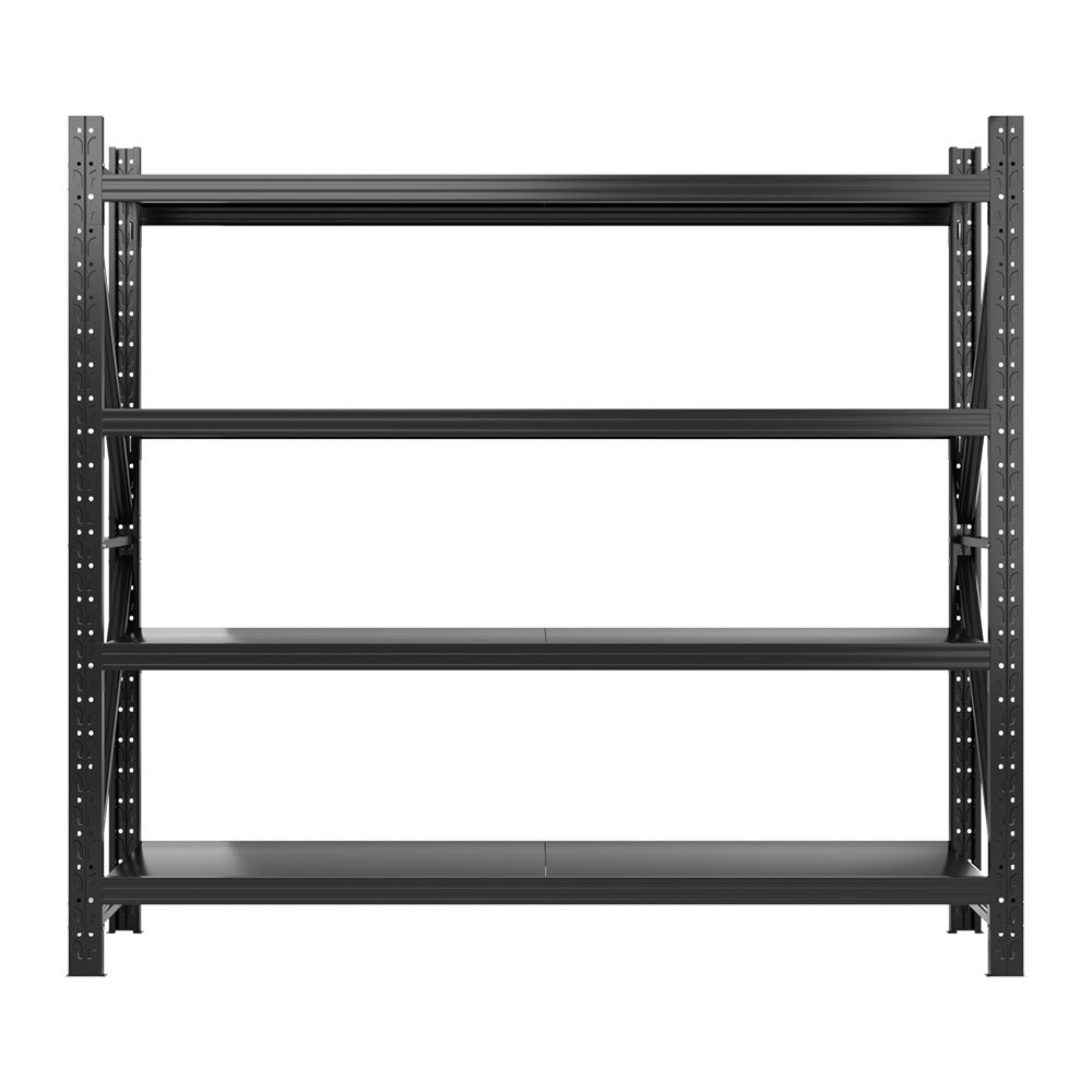 Giantz 2Mx1.8M Garage Shelving Warehouse Rack Pallet Racking Storage Shelf Black - Cosy Abode