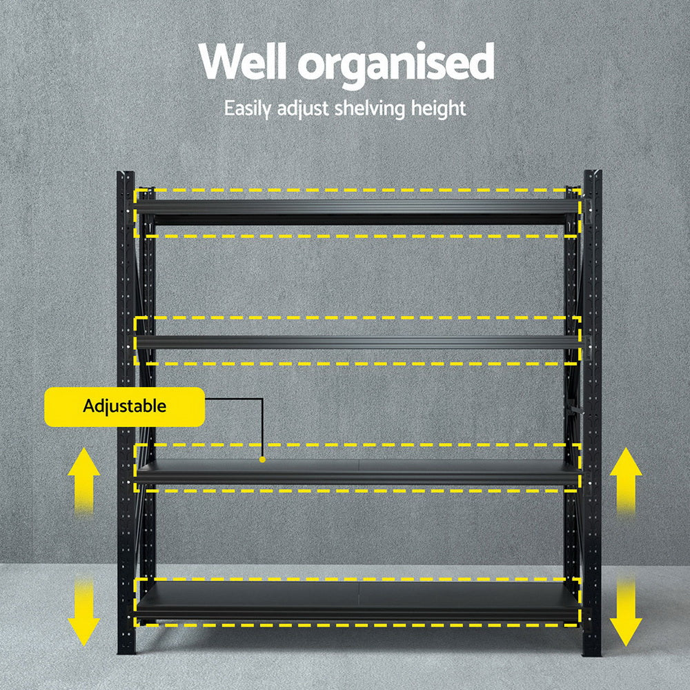 Giantz 2Mx2M Warehouse Shelving Garage Rack - Cosy Abode