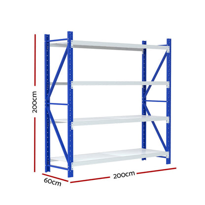 Giantz 2Mx2M Warehouse Shelving Garage Rack - Cosy Abode