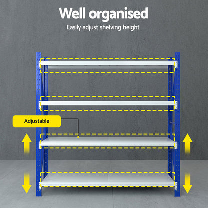 Giantz 2Mx2M Warehouse Shelving Garage Rack - Cosy Abode