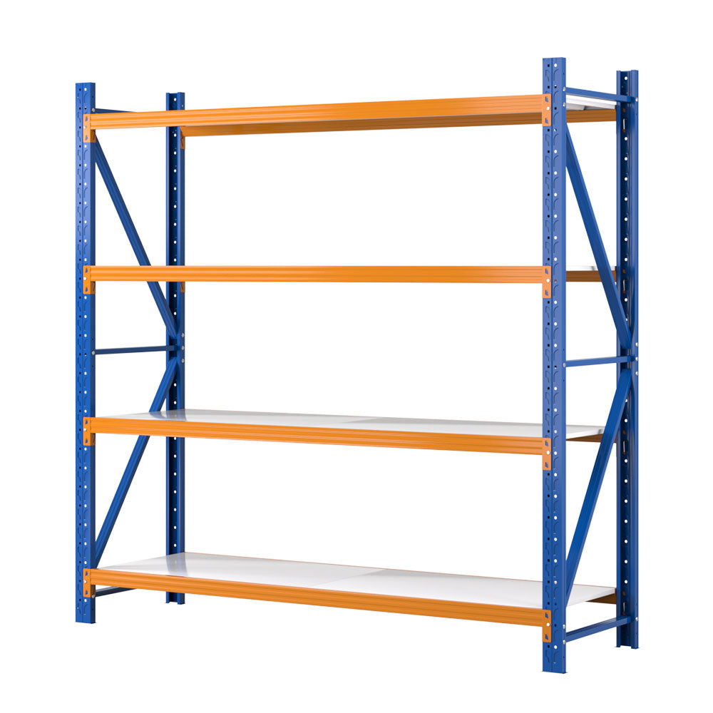 Giantz 2Mx2M Garage Shelving Warehouse Rack Pallet Racking Storage Shelf Blue - Cosy Abode