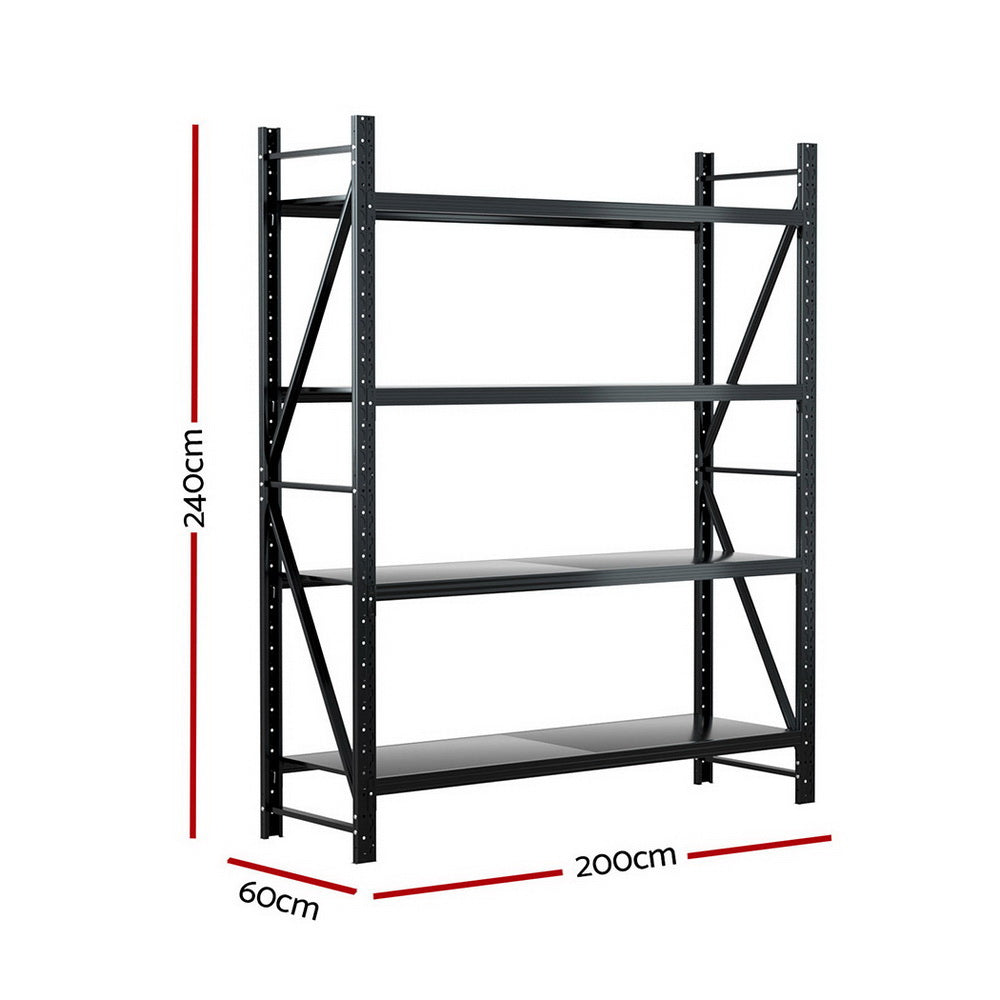 Giantz 2.4Mx2M Warehouse Shelving Garage Rack - Cosy Abode