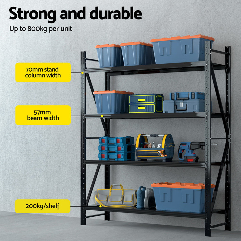 Giantz 2.4Mx2M Warehouse Shelving Garage Rack - Cosy Abode