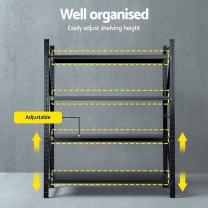 Giantz 2.4Mx2M Warehouse Shelving Garage Rack - Cosy Abode