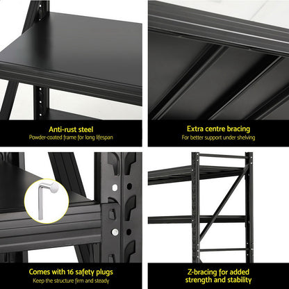 Giantz 2.4Mx2M Warehouse Shelving Garage Rack - Cosy Abode