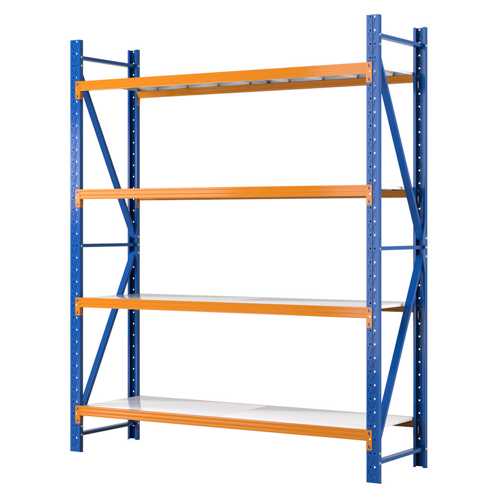 Giantz 2.4Mx2M Garage Shelving Warehouse Rack Pallet Racking Storage Shelf Blue - Cosy Abode