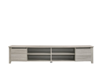 TV Stand Entertainment Unit 180cm In White Oak - Cosy Abode