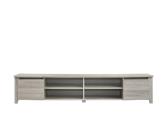 TV Stand Entertainment Unit 180cm In White Oak - Cosy Abode