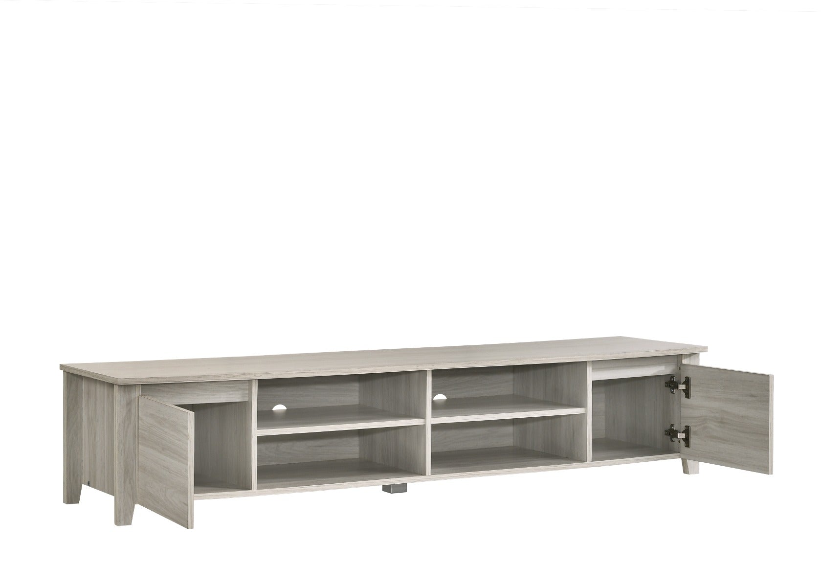 TV Stand Entertainment Unit 180cm In White Oak - Cosy Abode