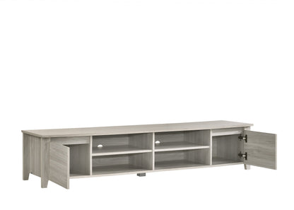 TV Stand Entertainment Unit 180cm In White Oak - Cosy Abode