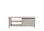 Coffee Table With Open Drawer In White Oak - Cosy Abode