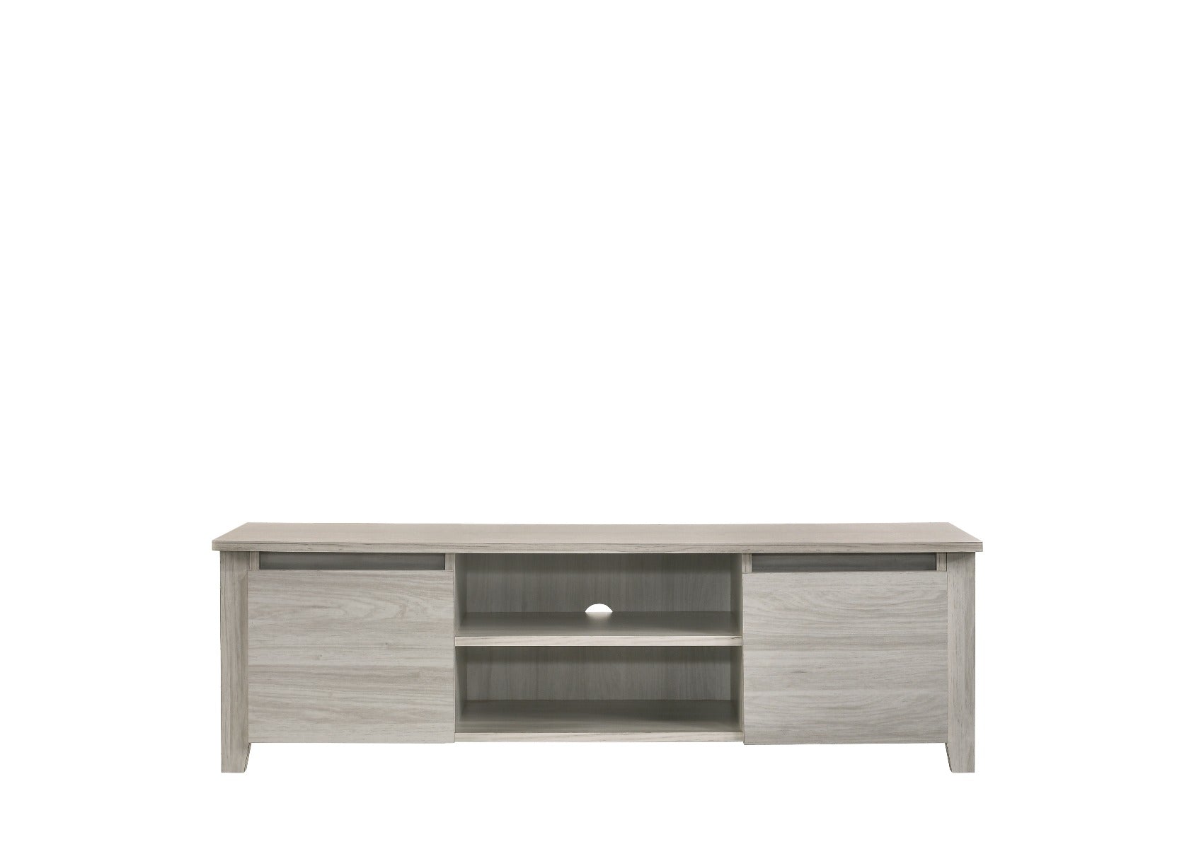 TV Stand Entertainment Unit 120cm In White Oak - Cosy Abode