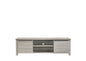 TV Stand Entertainment Unit 120cm In White Oak - Cosy Abode