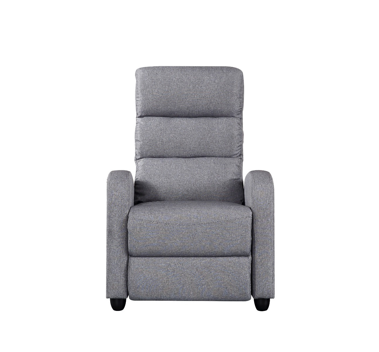 Luxury Fabric Recliner Chair - Grey - Cosy Abode