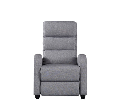 Luxury Fabric Recliner Chair - Grey - Cosy Abode