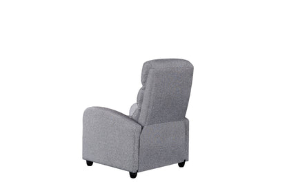 Luxury Fabric Recliner Chair - Grey - Cosy Abode