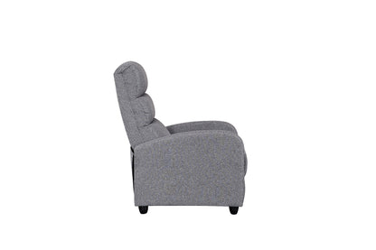 Luxury Fabric Recliner Chair - Grey - Cosy Abode