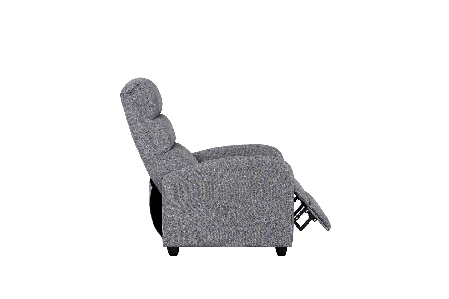 Luxury Fabric Recliner Chair - Grey - Cosy Abode