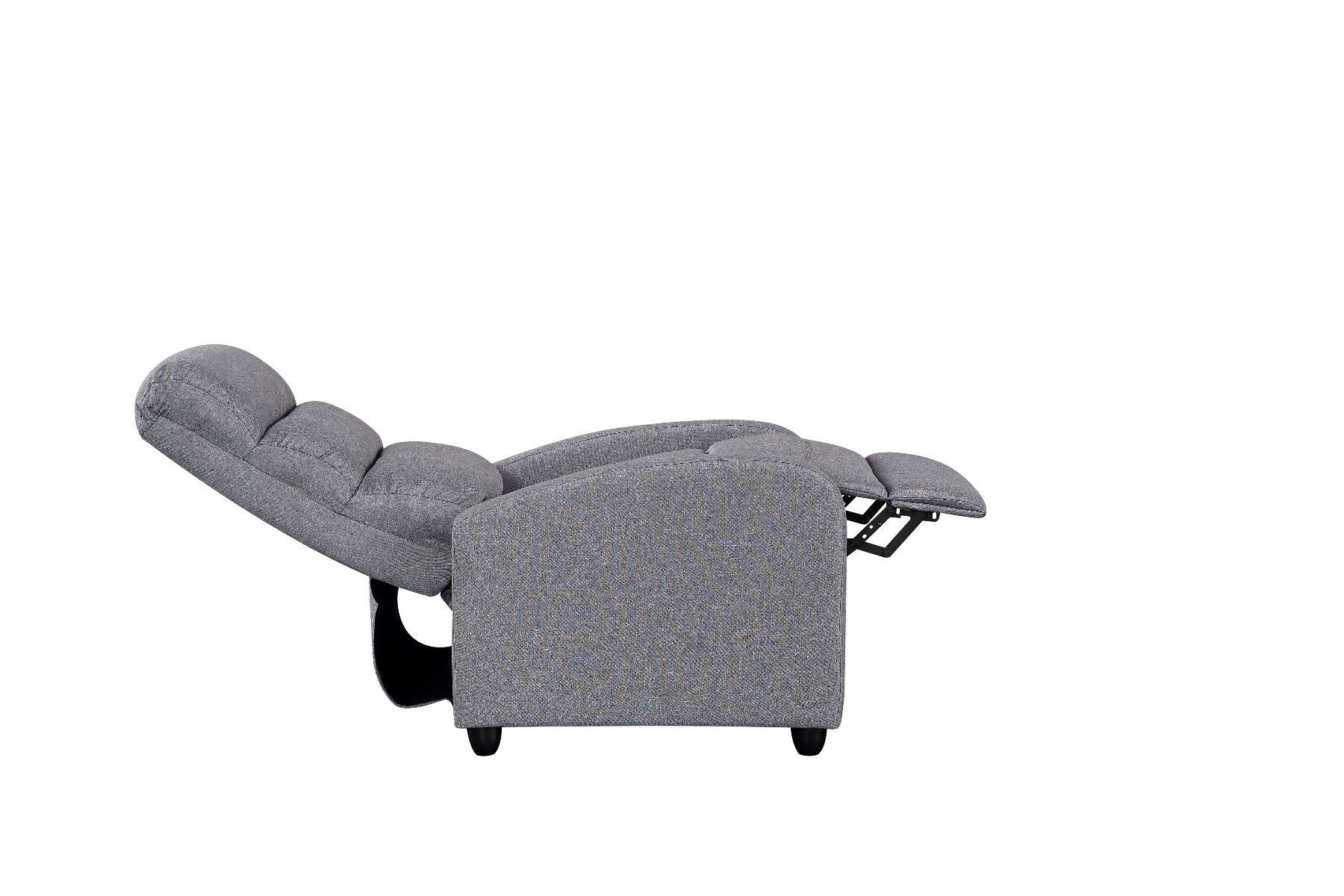 Luxury Fabric Recliner Chair - Grey - Cosy Abode